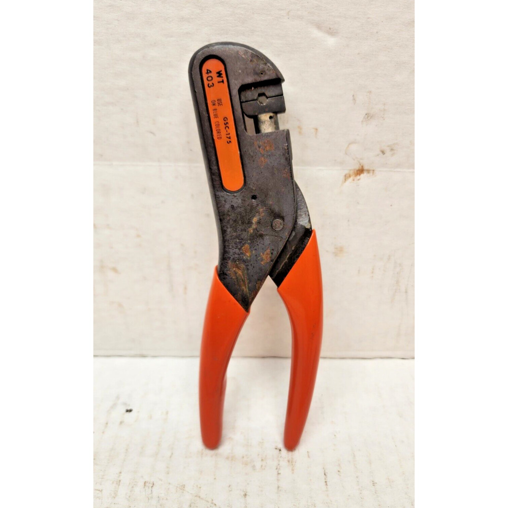 Thomas & Betts T&B WT-403 Hand Crimping Tool For Blue Connectors GSC-175